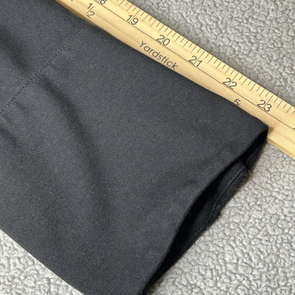 Eileen Fisher Jacket Womens L Black Asymmetrical Zip Ponte Knit Moto Italian - Picture 9 of 11
